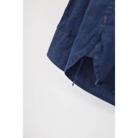 Alex Mill Shirt Mens Large Long Sleeve Button Up Cotton Blue Printed casual - Picture 5 of 13